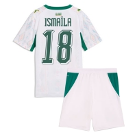 Camiseta Senegal Ismaila Sarr #18 Primera Equipación Replica Mundial 2026 para niños mangas cortas (+ Pantalones cortos)
